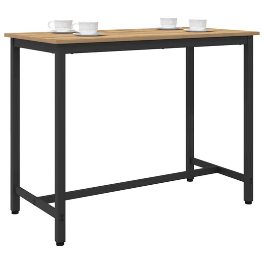 Table Artisan Oak 100 x 50 x 76.5 cm Engineered Wood and Steel Table Artisan Oak 100 x 50 x 76.5 cm Engineered Wood and Steel