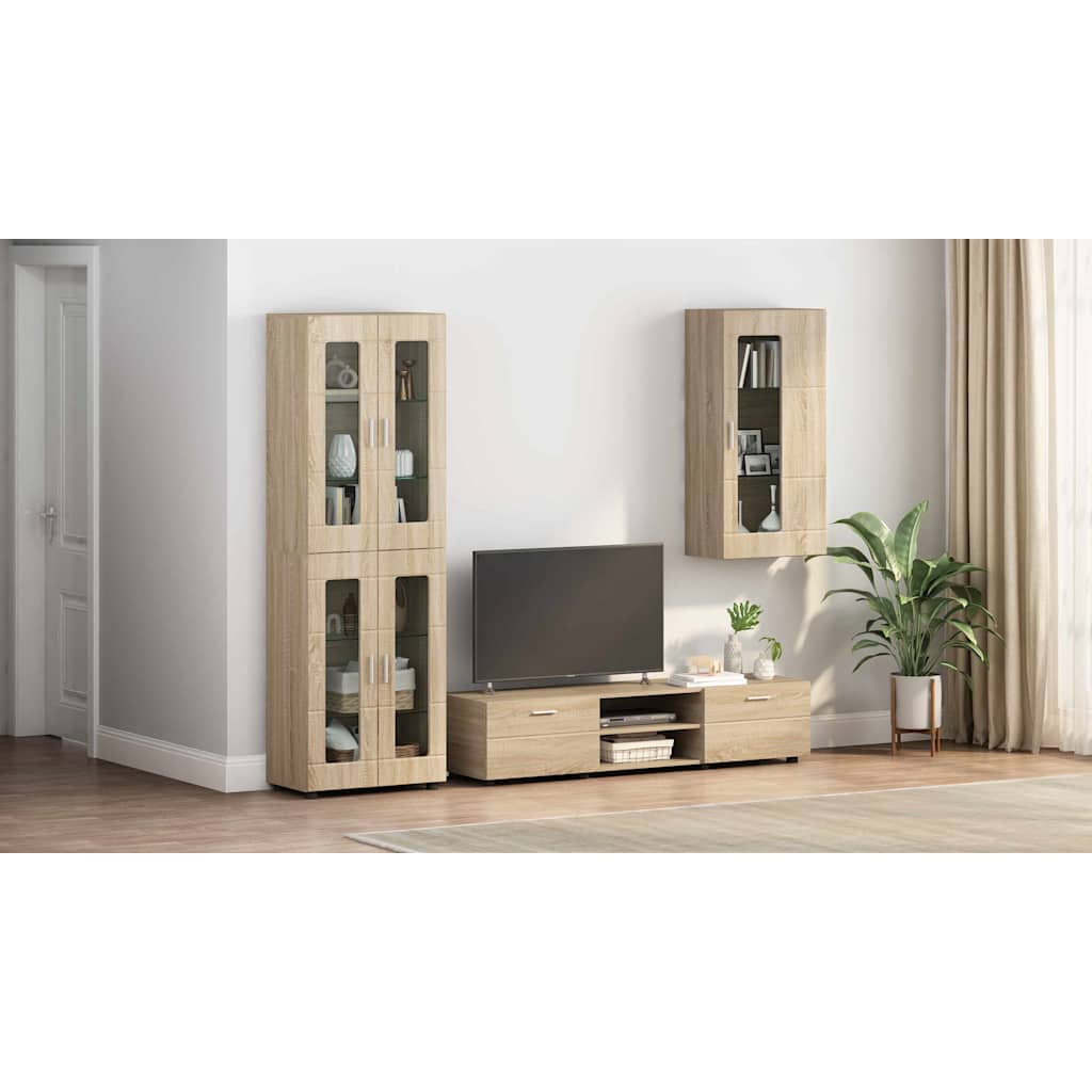 Wooden Cabinet Sonoma Oak 50 x 29 x 100 cm Engineered Wood