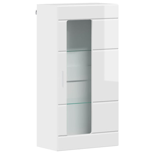 Wooden Cabinet with Storage High Gloss White 50 x 29 x 100 cm Wooden Cabinet with Storage High Gloss White 50 x 29 x 100 cm