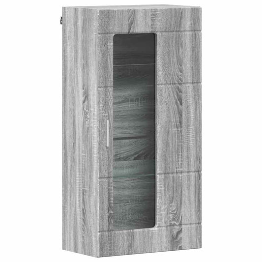 Wall-mounted Cabinet with Shelf Grey sonoma 55 x 29 x 100 cm Wall-mounted Cabinet with Shelf Grey sonoma 55 x 29 x 100 cm