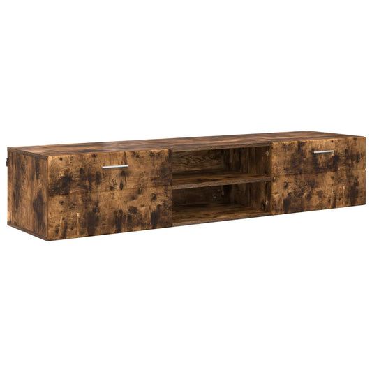 Wooden Cabinet Smoked Oak 150 x 39 x 30 cm Engineered Wood Wooden Cabinet Smoked Oak 150 x 39 x 30 cm Engineered Wood