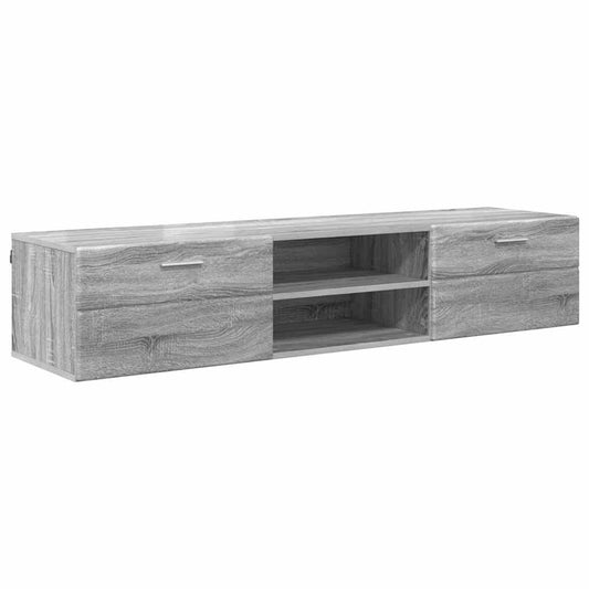 Wooden Cabinet Grey Sonoma 150 x 39 x 30 cm Engineered Wood Wooden Cabinet Grey Sonoma 150 x 39 x 30 cm Engineered Wood