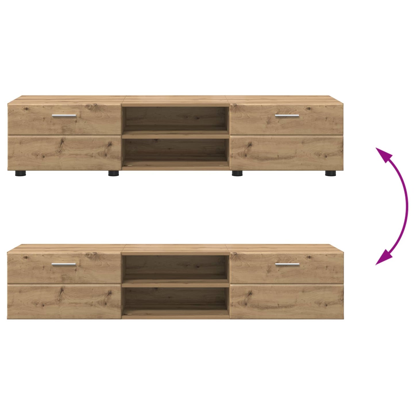 Wooden Cabinet Artisan Oak 150 x 39 x 30 cm Engineered Wood