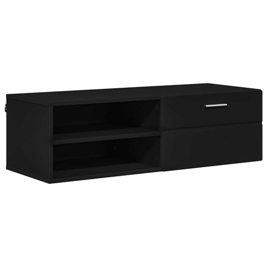 Wooden Cabinet Black 100.5 x 39 x 30 cm Engineered Wood Wooden Cabinet Black 100.5 x 39 x 30 cm Engineered Wood