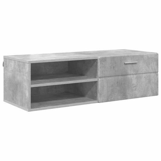 Wooden Cabinet Concrete Grey 100.5 x 39 x 30 cm Engineered Wood Wooden Cabinet Concrete Grey 100.5 x 39 x 30 cm Engineered Wood