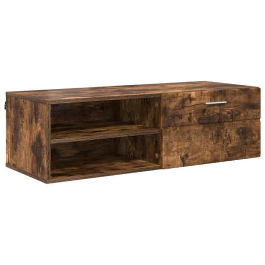 Wooden Cabinet Smoked Oak 100.5 x 39 x 30 cm Engineered Wood Wooden Cabinet Smoked Oak 100.5 x 39 x 30 cm Engineered Wood