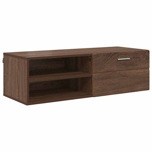 Wooden Cabinet Brown Oak 100.5 x 39 x 30 cm Engineered Wood Wooden Cabinet Brown Oak 100.5 x 39 x 30 cm Engineered Wood