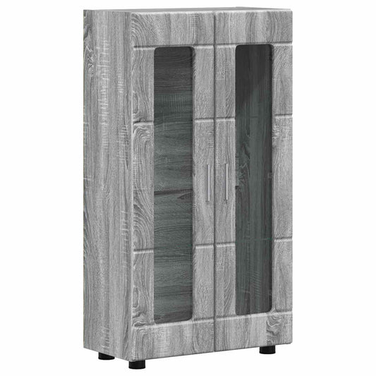 Sideboard FLORIN Grey Sonoma 55.5 x 29 x 100 cm Engineered Wood Sideboard FLORIN Grey Sonoma 55.5 x 29 x 100 cm Engineered Wood