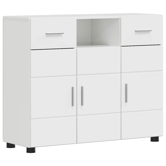Wooden Cabinet with Drawer High Gloss White 88.5 x 30.5 x 73 cm Wooden Cabinet with Drawer High Gloss White 88.5 x 30.5 x 73 cm