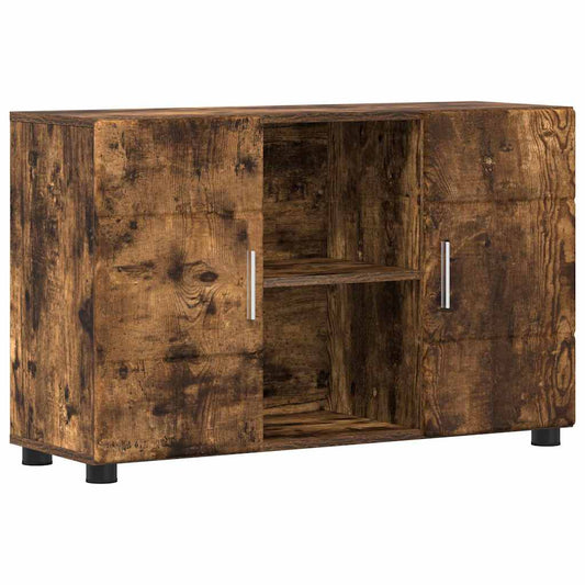 Sideboard with Shelf FLORIN Smoked Oak 88.5 x 30.5 x 55.5 cm Sideboard with Shelf FLORIN Smoked Oak 88.5 x 30.5 x 55.5 cm