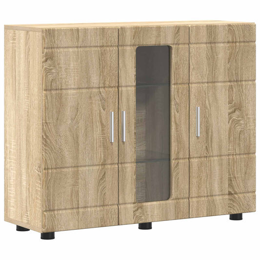 Wooden Cabinet Sonoma Oak 88.5 x 30.5 x 73 cm Engineered Wood Wooden Cabinet Sonoma Oak 88.5 x 30.5 x 73 cm Engineered Wood