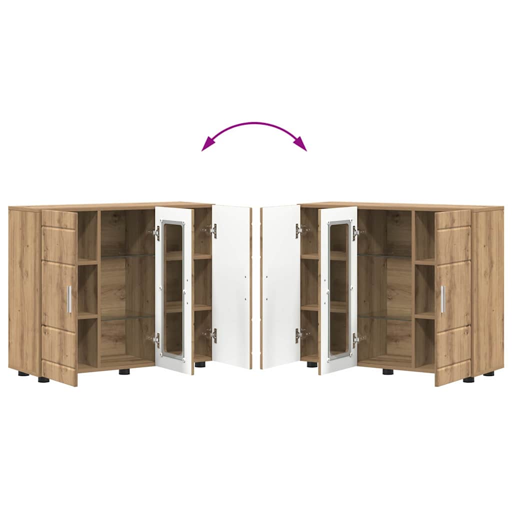 Wooden Cabinet Artisan Oak 88.5 x 30.5 x 73 cm Engineered Wood