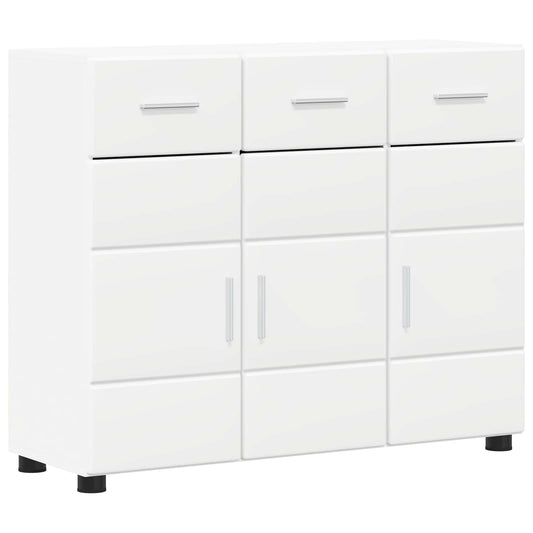 Sideboard FLORIN White 88.5 x 30.5 x 73 cm Engineered Wood Sideboard FLORIN White 88.5 x 30.5 x 73 cm Engineered Wood