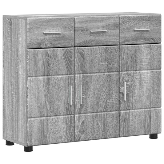 Sideboard with Shelf FLORIN Grey Sonoma 88.5 x 30.5 x 73 cm Sideboard with Shelf FLORIN Grey Sonoma 88.5 x 30.5 x 73 cm