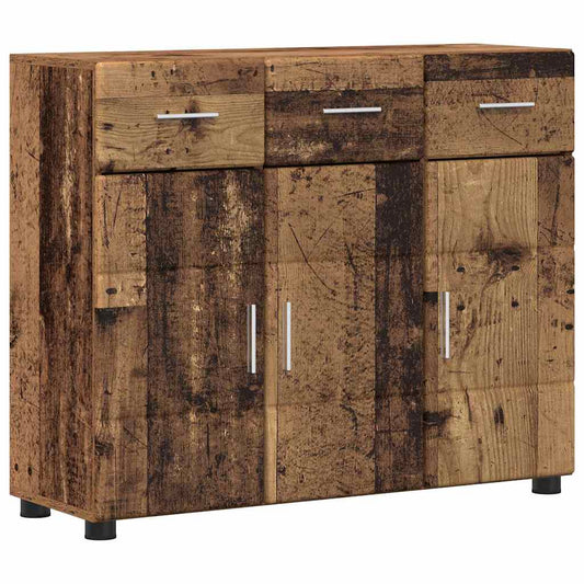 Sideboard FLORIN Old Wood 88.5 x 30.5 x 73 cm Engineered Wood Sideboard FLORIN Old Wood 88.5 x 30.5 x 73 cm Engineered Wood