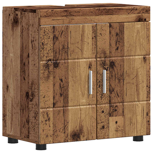 Bathroom Cabinet Set TULUM Old Wood 60 x 34 x 63 cm Bathroom Cabinet Set TULUM Old Wood 60 x 34 x 63 cm