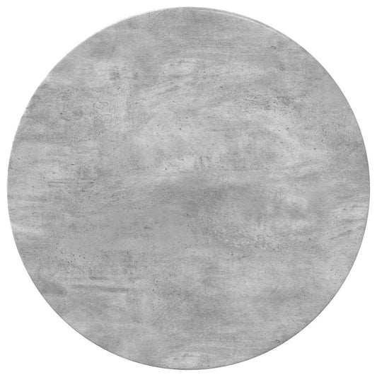 Table Top Ø 70 x 1.5 cm Round Engineered Wood Concrete Grey Table Top Ø 70 x 1.5 cm Round Engineered Wood Concrete Grey