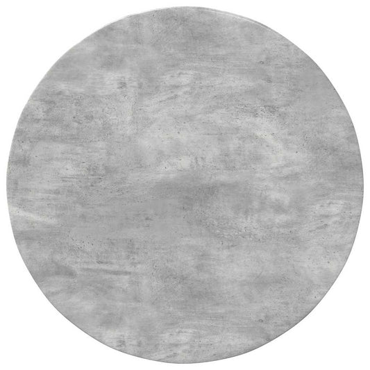 Table Top Ø 80 x 1.5 cm Round Engineered Wood Concrete Grey Table Top Ø 80 x 1.5 cm Round Engineered Wood Concrete Grey