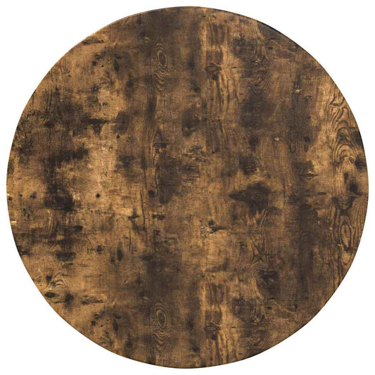 Table Top Ø 80 x 1.5 cm Round Engineered Wood Smoked Oak Table Top Ø 80 x 1.5 cm Round Engineered Wood Smoked Oak