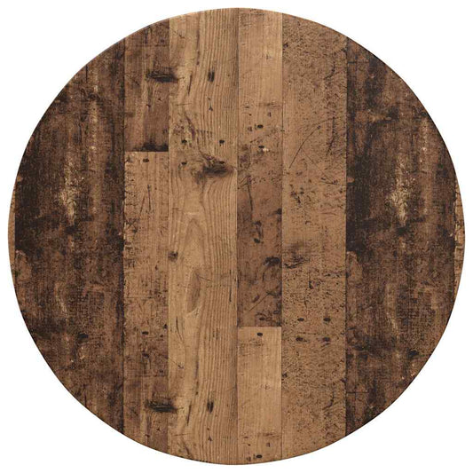 Table Top Ø 80 x 1.5 cm Round Engineered Wood Old Wood Table Top Ø 80 x 1.5 cm Round Engineered Wood Old Wood