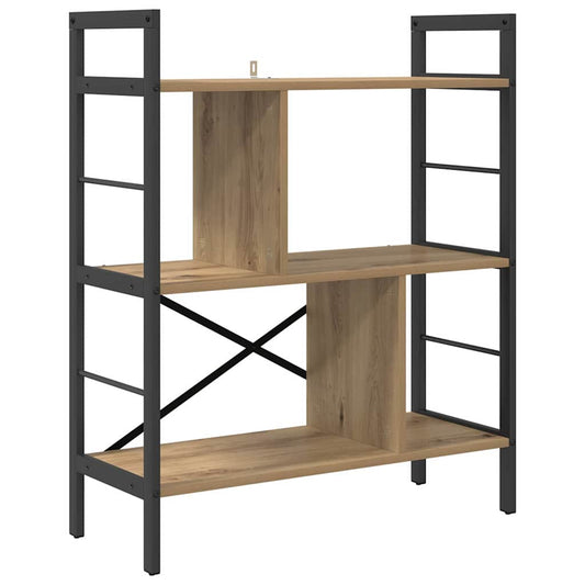 Bookshelf 5-Tier 75 x 30 x 91 cm Engineered Wood Artisan Oak Bookshelf 5-Tier 75 x 30 x 91 cm Engineered Wood Artisan Oak