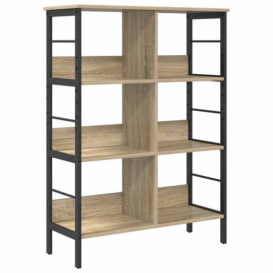 Bookshelf 6-Tier 82 x 32 x 112 cm Engineered Wood Sonoma Oak Bookshelf 6-Tier 82 x 32 x 112 cm Engineered Wood Sonoma Oak