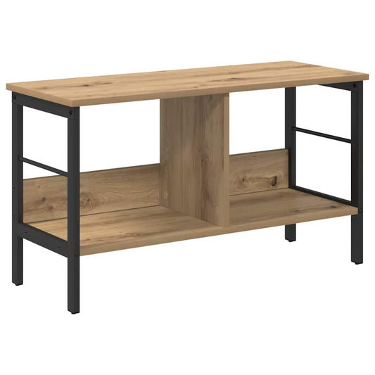Bookshelf 2-Tier 82 x 32 x 47 cm Engineered Wood Artisan Oak Bookshelf 2-Tier 82 x 32 x 47 cm Engineered Wood Artisan Oak