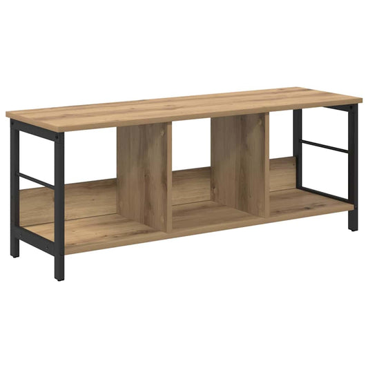 Bookshelf 3-Tier 102 x 32 x 40.5 cm Engineered Wood Artisan Oak Bookshelf 3-Tier 102 x 32 x 40.5 cm Engineered Wood Artisan Oak