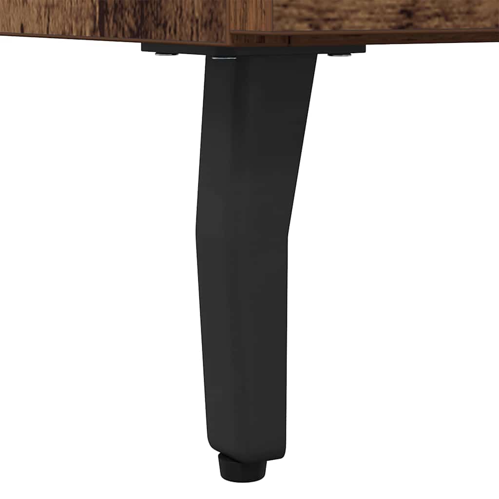 Bedside Cabinet with Drawer 2 pcs Old Wood 40 x 35 x 47.5 cm