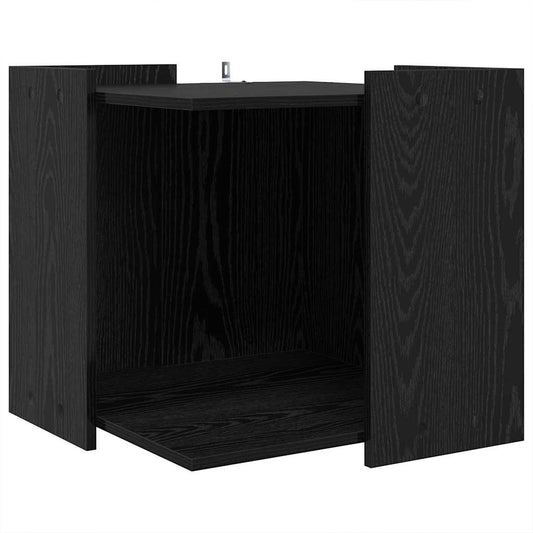 Cat Litter Box Enclosure Black oak 53 x 53 x 51 cm Cat Litter Box Enclosure Black oak 53 x 53 x 51 cm
