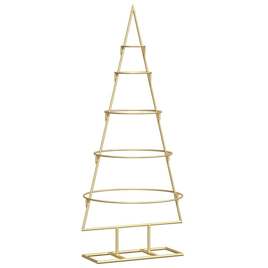 Metal Christmas Tree with Stand Gold 90 cm Powder-coated steel Metal Christmas Tree with Stand Gold 90 cm Powder-coated steel