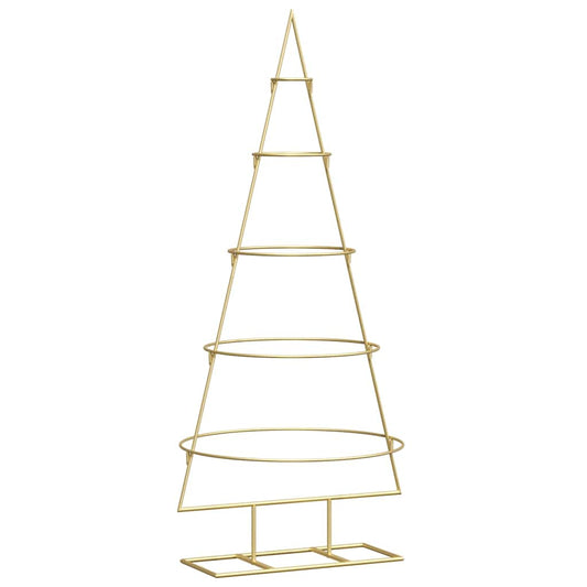 Metal Christmas Tree Gold 124.5 cm Powder-coated steel Metal Christmas Tree Gold 124.5 cm Powder-coated steel