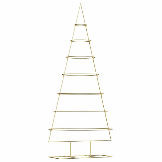 Metal Christmas Tree with Stand KUOPIO 210 cm Steel Gold Metal Christmas Tree with Stand KUOPIO 210 cm Steel Gold