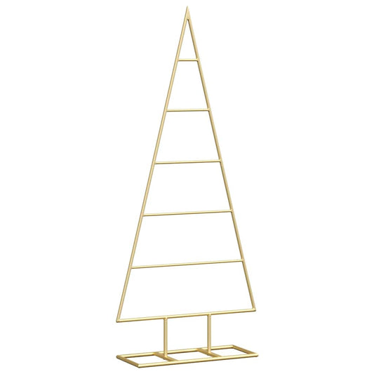 Metal Christmas Tree with Stand Gold 90 cm Powder-coated steel Metal Christmas Tree with Stand Gold 90 cm Powder-coated steel