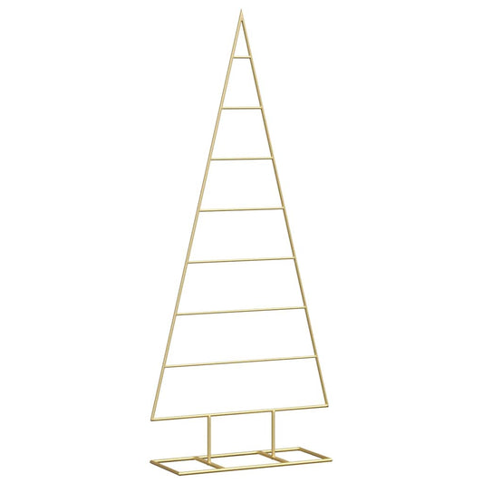 Metal Christmas Tree with Stand Gold 125 cm Powder-coated steel Metal Christmas Tree with Stand Gold 125 cm Powder-coated steel