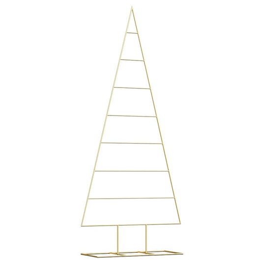 Metal Christmas Tree with Stand Gold 181 cm Powder-coated steel Metal Christmas Tree with Stand Gold 181 cm Powder-coated steel