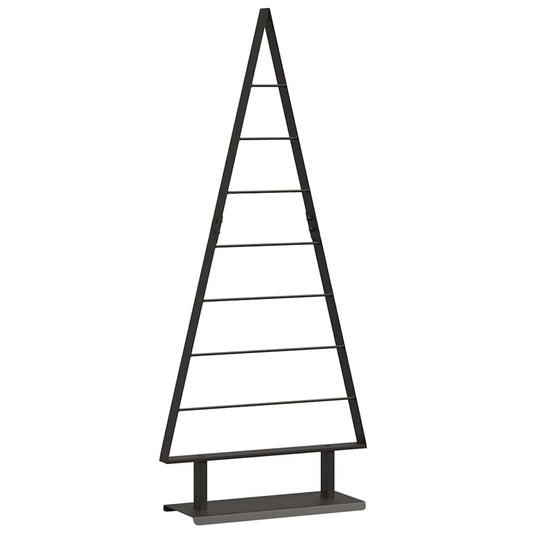 Metal Christmas Tree with Stand Black 125.5 cm Steel Metal Christmas Tree with Stand Black 125.5 cm Steel