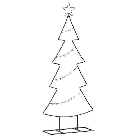 Metal Christmas Tree with Stand Black 125 cm Steel Metal Christmas Tree with Stand Black 125 cm Steel