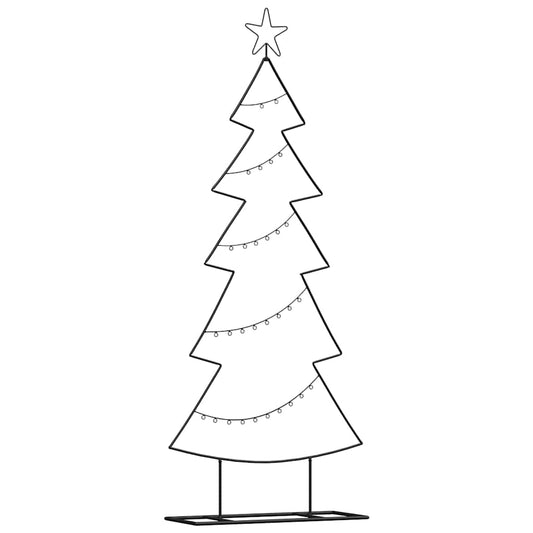 Metal Christmas Tree with Stand Black 150 cm Steel Metal Christmas Tree with Stand Black 150 cm Steel