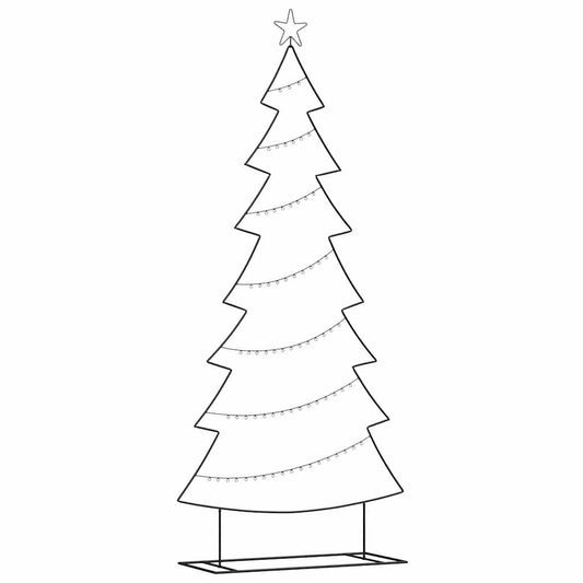 Metal Christmas Tree with Stand Black 210 cm Steel Metal Christmas Tree with Stand Black 210 cm Steel