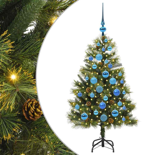 Artificial Hinged Christmas Tree with Cones Green 120 cm Artificial Hinged Christmas Tree with Cones Green 120 cm