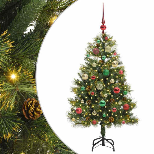 Artificial Hinged Christmas Tree with Cones Green 120 cm Artificial Hinged Christmas Tree with Cones Green 120 cm