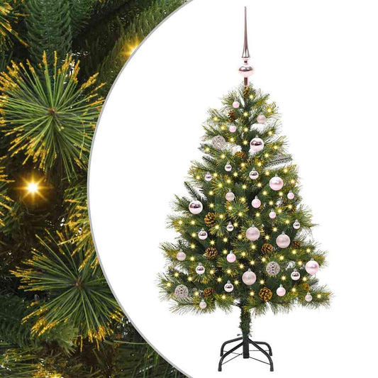 Artificial Hinged Christmas Tree with Cones Green 150 cm Artificial Hinged Christmas Tree with Cones Green 150 cm