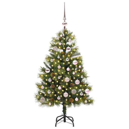 Artificial Hinged Christmas Tree with Cones Green 150 cm Artificial Hinged Christmas Tree with Cones Green 150 cm