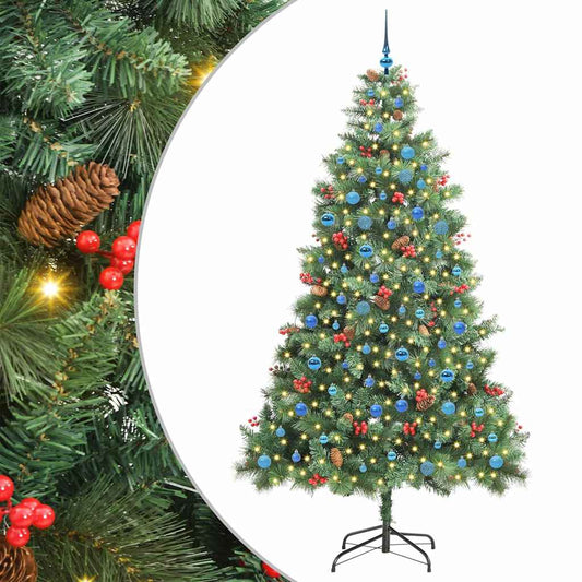 Artificial Christmas Tree 300 LEDs Warm White PVC and Metal Artificial Christmas Tree 300 LEDs Warm White PVC and Metal