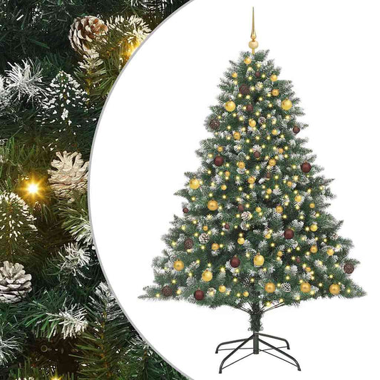 Artificial Christmas Tree with 300 LEDs with Stand Green 210 cm Artificial Christmas Tree with 300 LEDs with Stand Green 210 cm