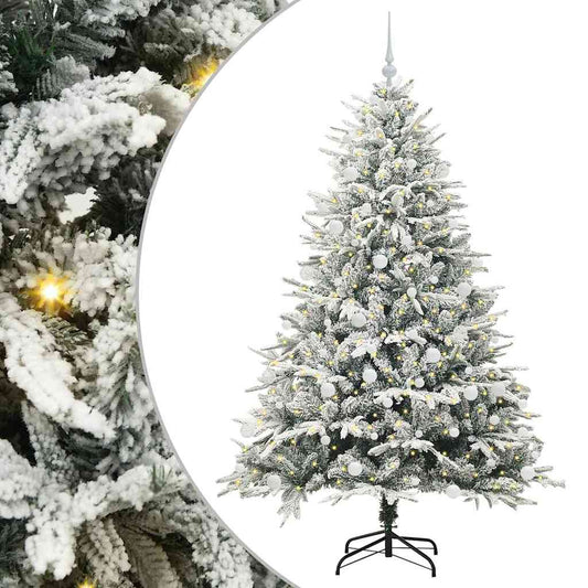 Artificial Pre-lit Christmas Tree with Ball Set Green 180 cm Artificial Pre-lit Christmas Tree with Ball Set Green 180 cm