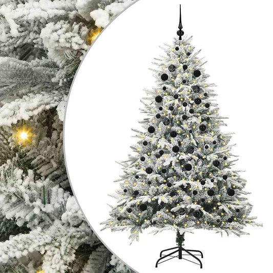 Artificial Pre-lit Christmas Tree with Ball Set Green 210 cm Artificial Pre-lit Christmas Tree with Ball Set Green 210 cm