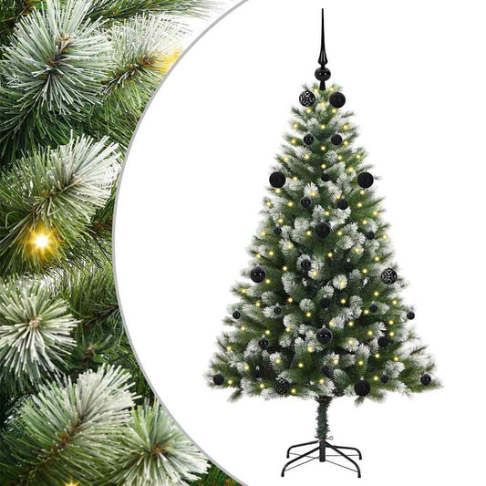Artificial Hinged Christmas Tree with Flocked Snow 150 cm Artificial Hinged Christmas Tree with Flocked Snow 150 cm