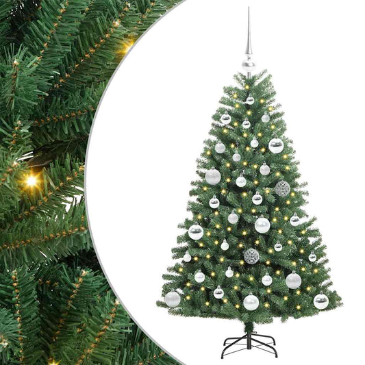 Artificial Hinged Christmas Tree Green 120 cm PVC and Metal Artificial Hinged Christmas Tree Green 120 cm PVC and Metal